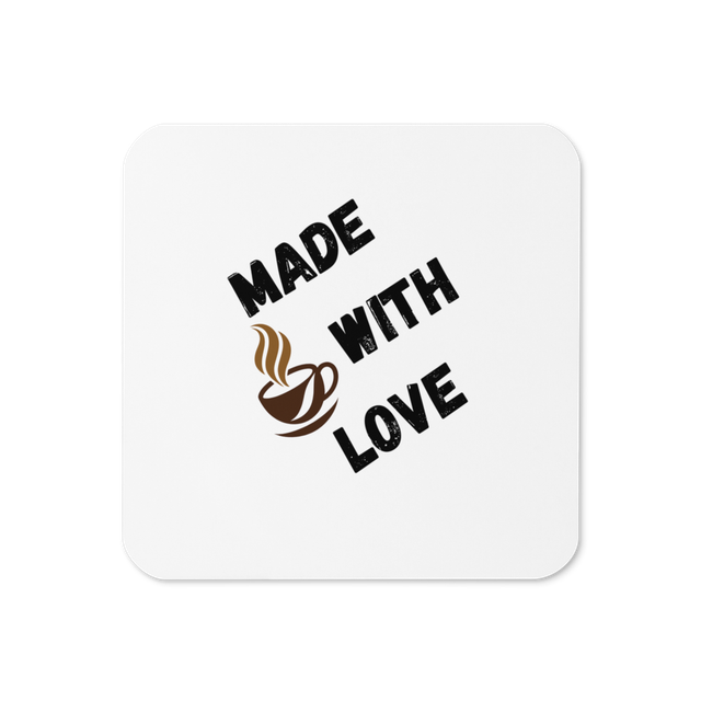 Made With Love" Minimalist Coasters Set