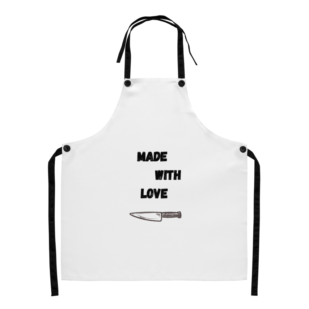 Made With Love" Minimalist Kitchen Apron