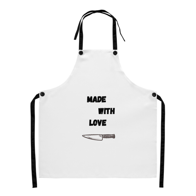 Made With Love" Minimalist Kitchen Apron