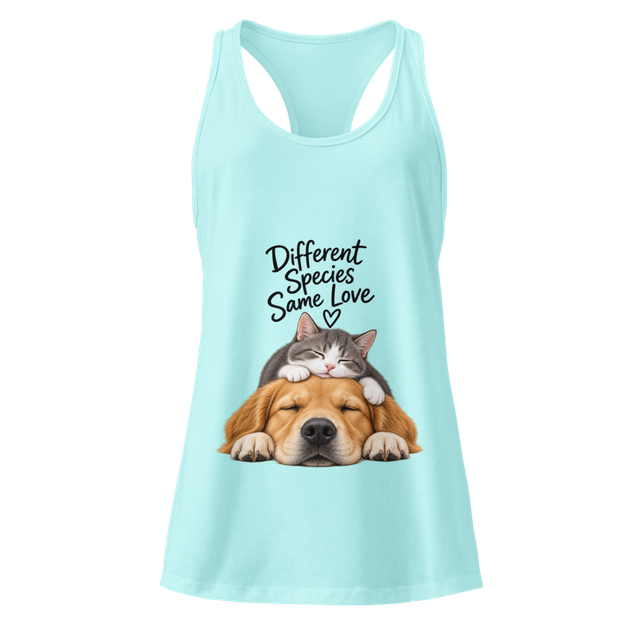 Different Species, Same Love – Racerback Tank