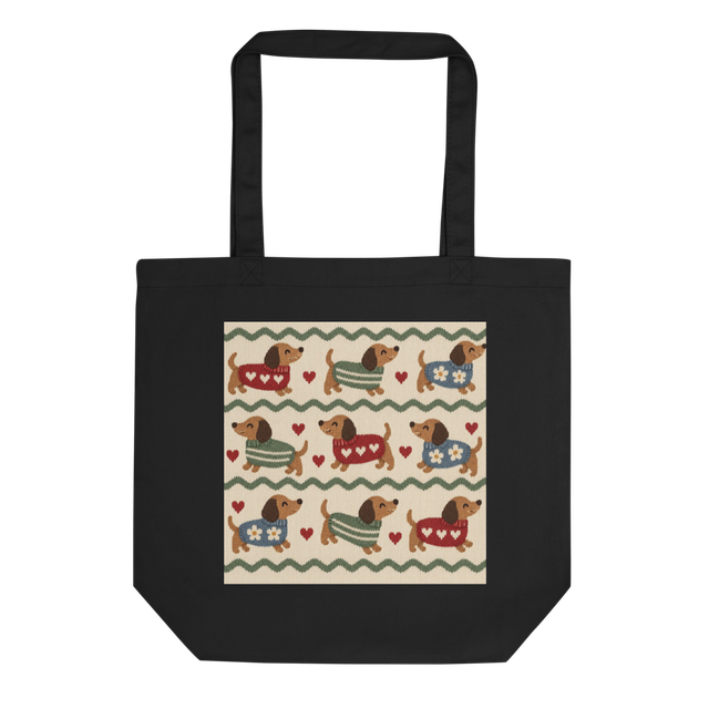 Dapper Doxies Tote Bag | Cute Dachshund Lover Desi
