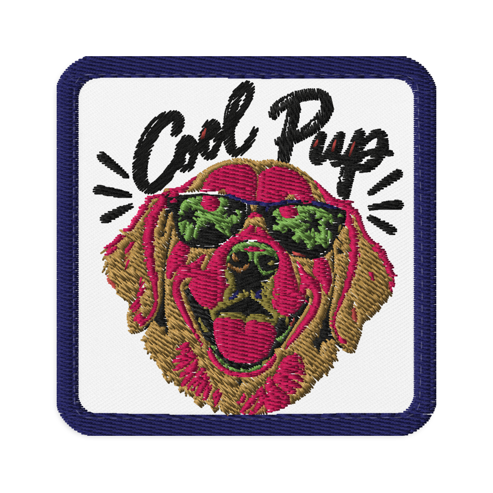 Cool Pup Embroidered Dog Patch