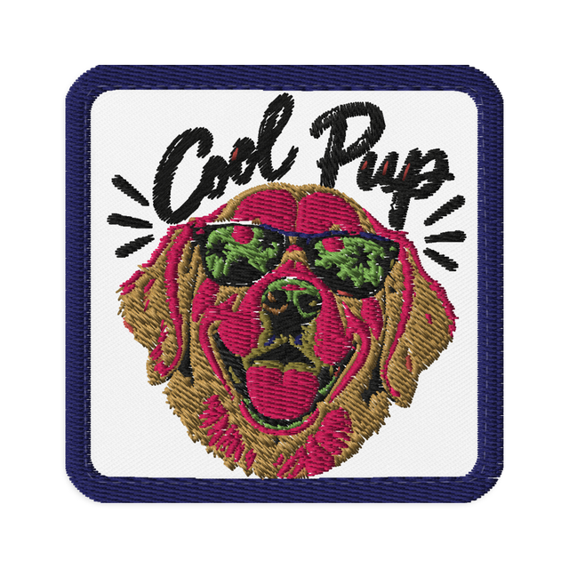 Cool Pup Embroidered Dog Patch