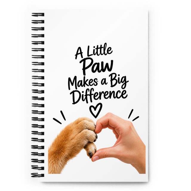 A Little Paw - Pet Lover Spiral Notebook