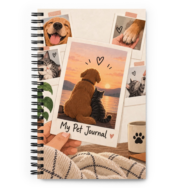 My Pet Journal | Dog & Cat Memory Journal Notebook