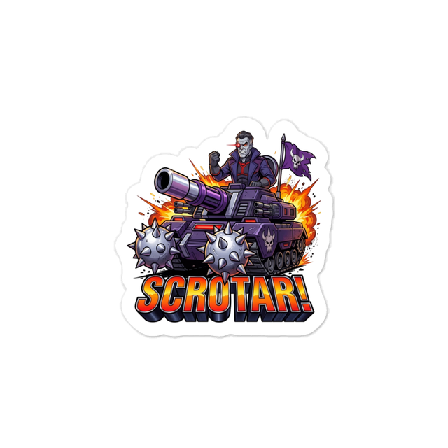 Manblasters - Scrotar Tank Vinyl Sticker