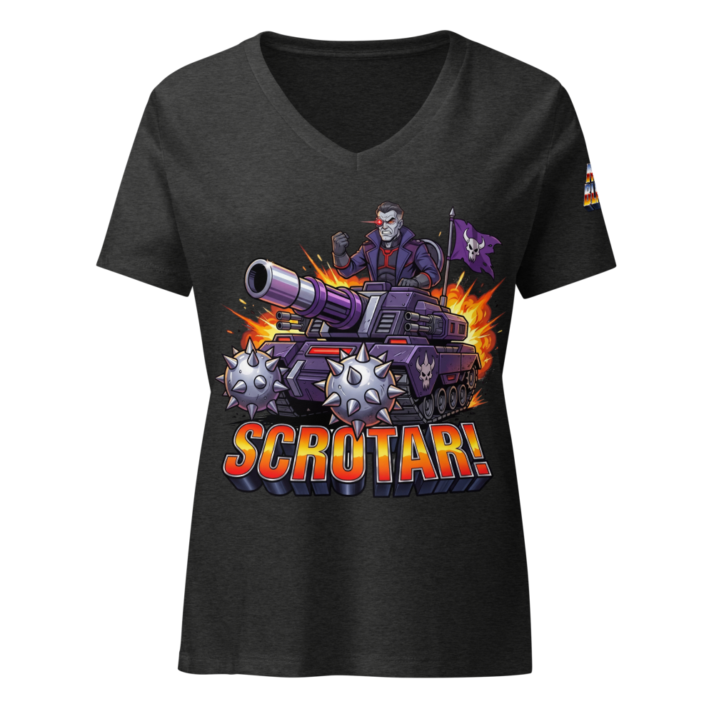 Manblasters™ - Women's Scrotar™ V-Neck Tee