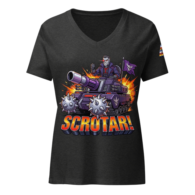 Manblasters™ - Women's Scrotar™ V-Neck Tee
