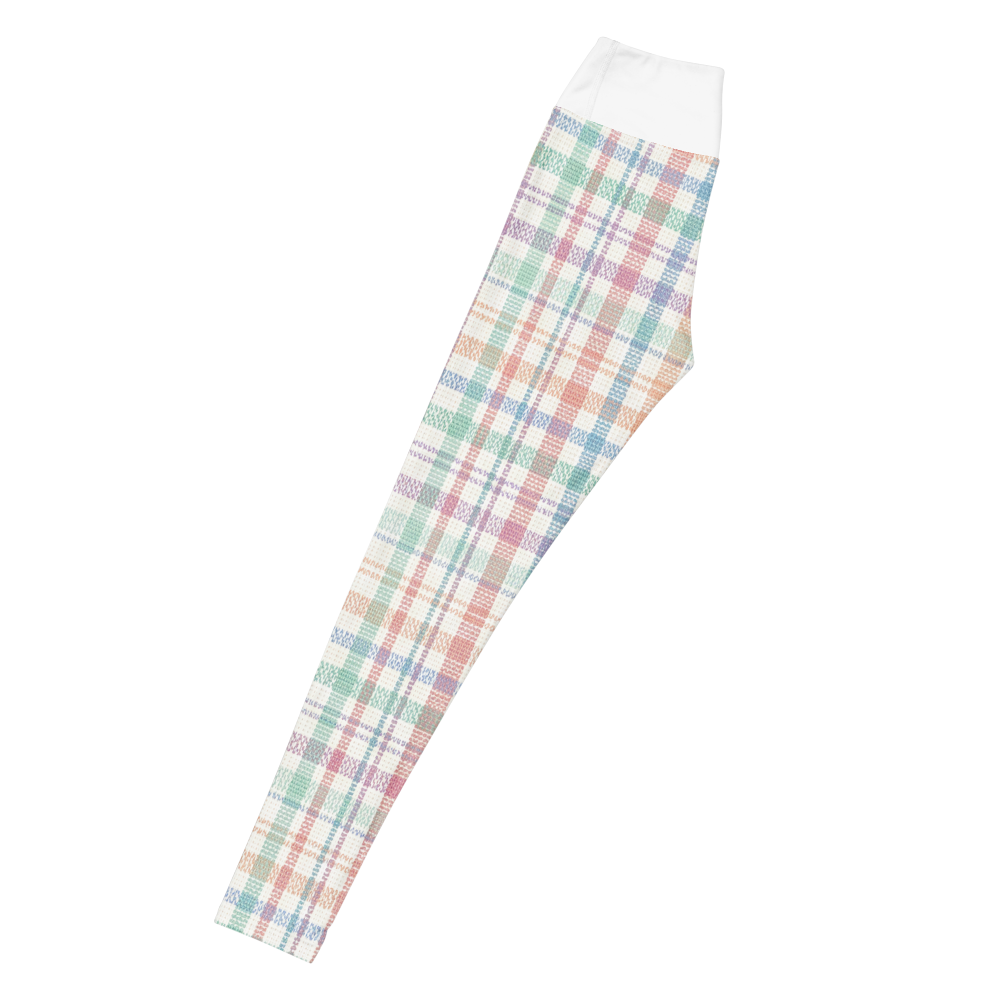 Pastel Plaid Yoga Leggings