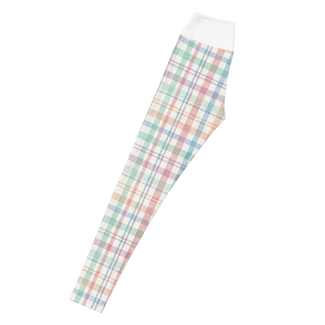 Pastel Plaid Yoga Leggings