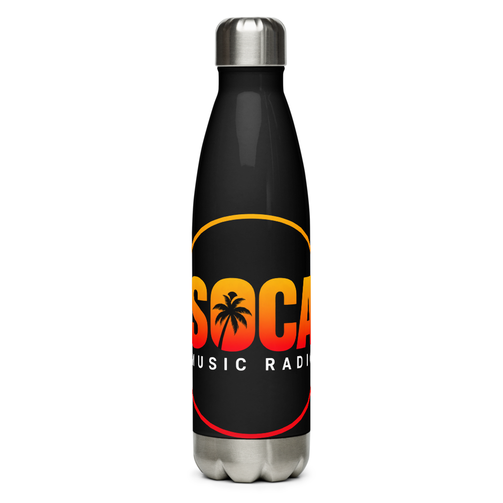 Soca Music Radio Stainless Steel Water Bottle