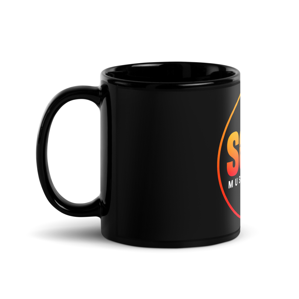 Soca Music Radio Black Glossy Mug