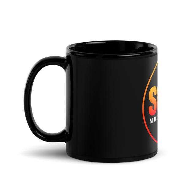 Soca Music Radio Black Glossy Mug