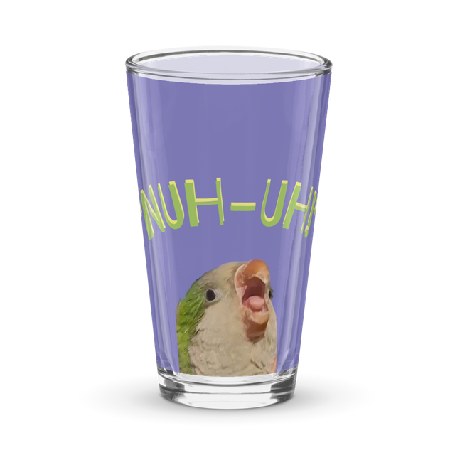 Beebl Boose Scream "NUH-UH!" Glass