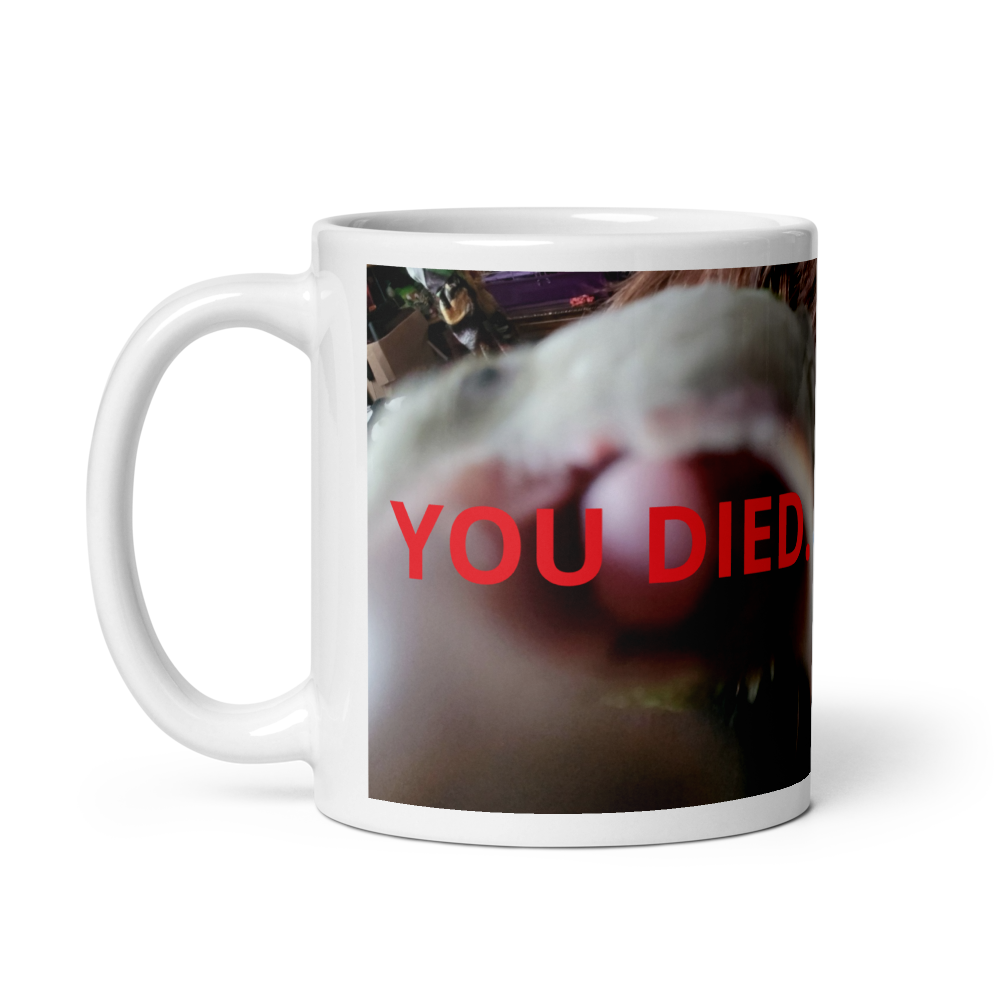 Beebl Boose "YOU DIED." Mug #2