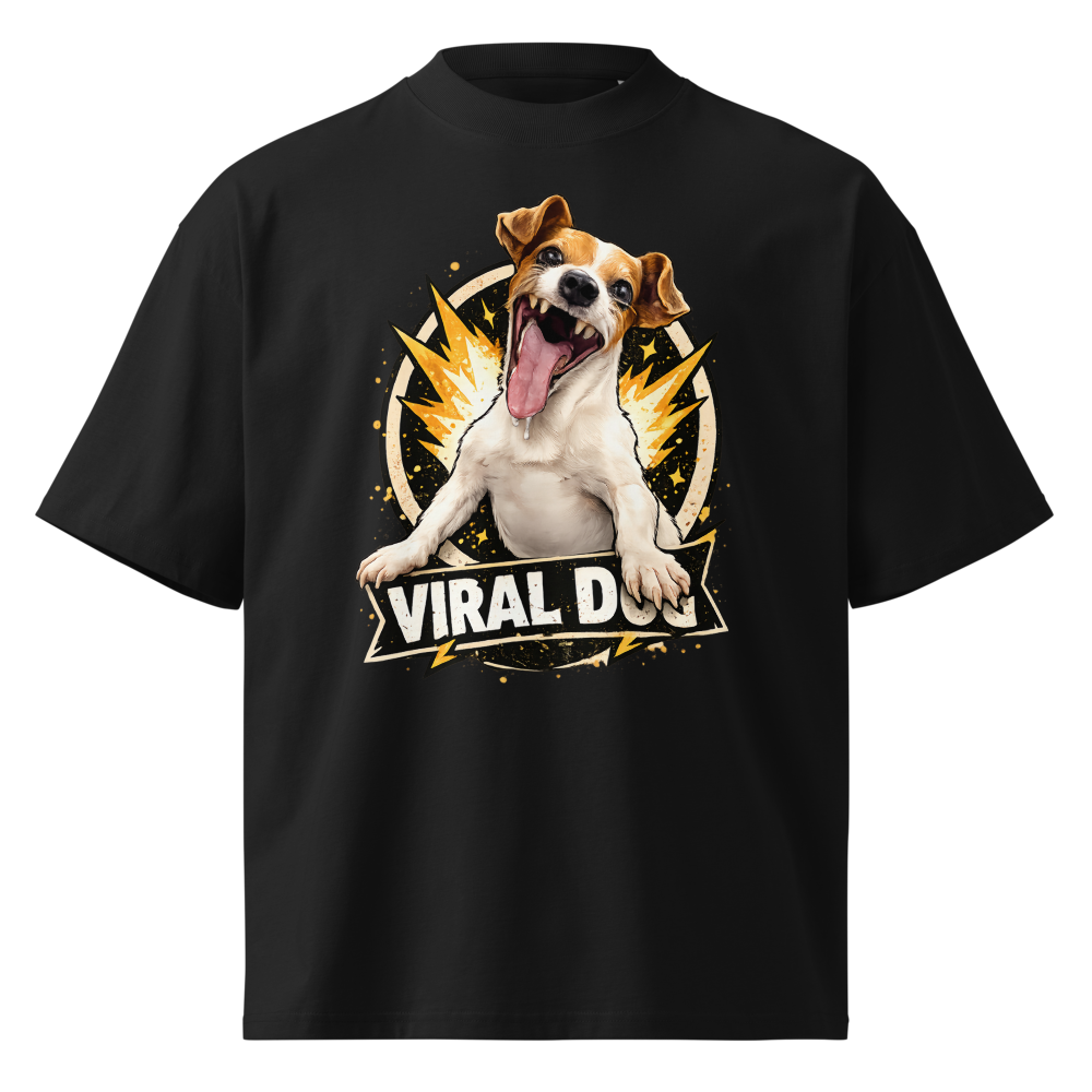 Funny Happy Dog Graphic Men's Tee