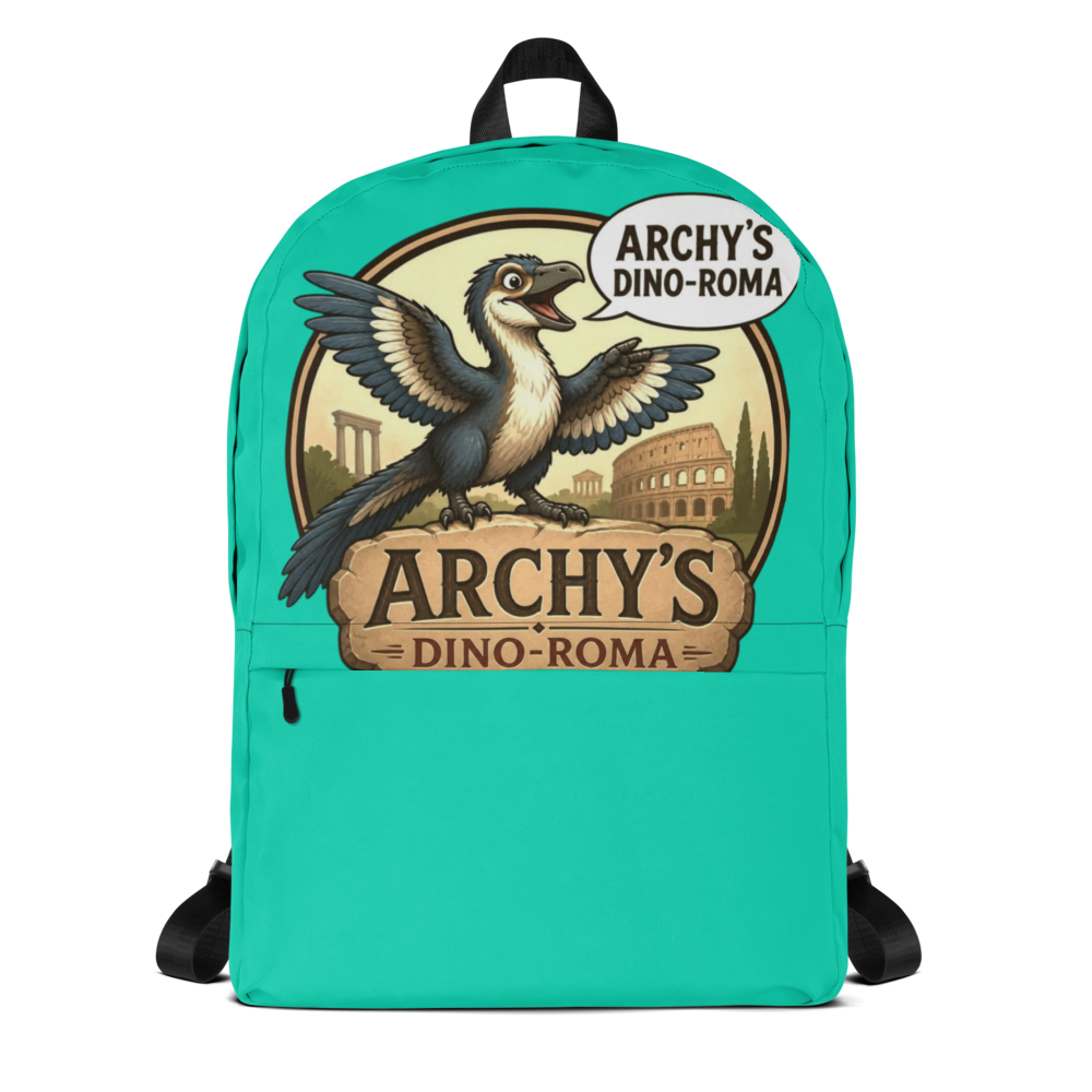 archy's dino-roma backpack-bright color