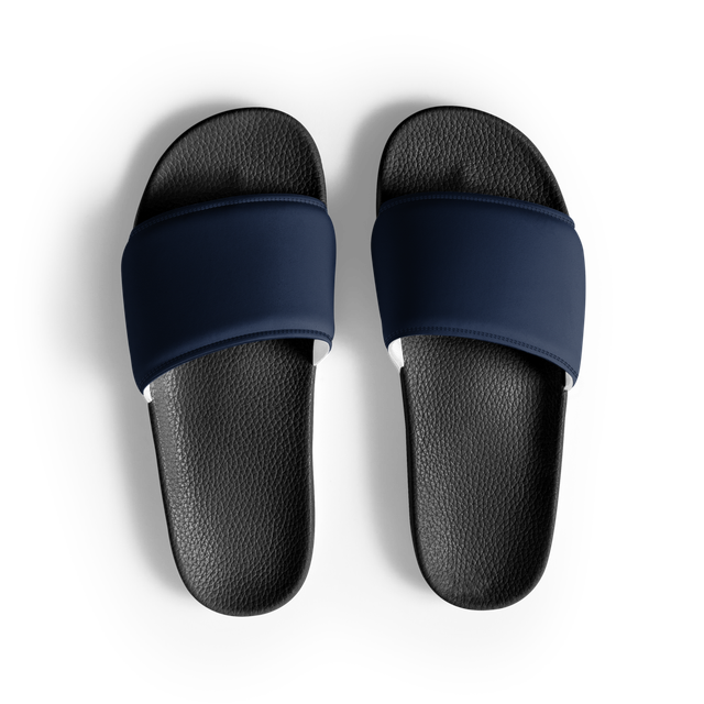 Dark Blue Men's Slides