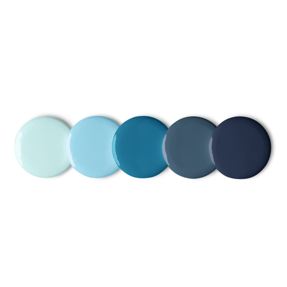 Minimalistic Blue Set of Pin Buttons