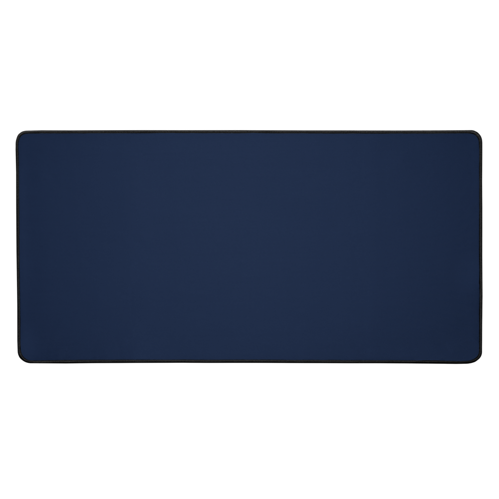 Dark Minimalistic Blue Desk Mat