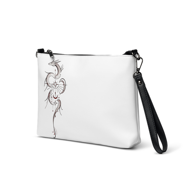 Dragon Line Art All-Over Print Crossbody Bag