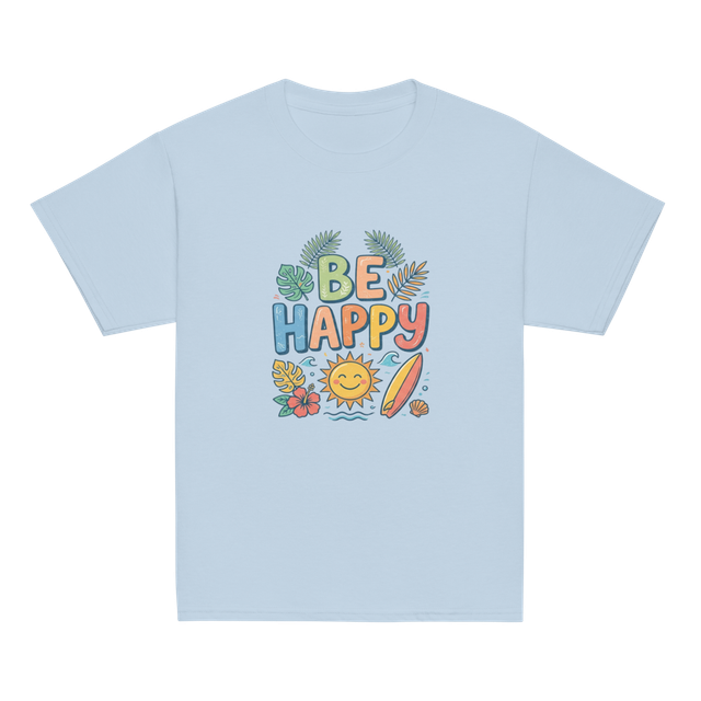 Kids "Be Happy" Summer Vibes Classic T-Shirt