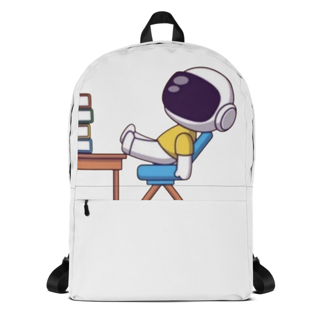 Astronaut sleeping in class backpack!
