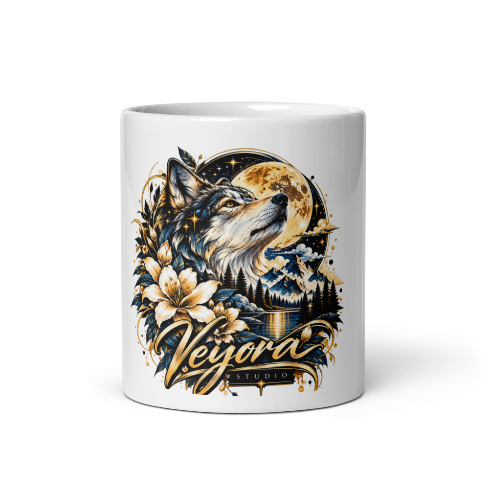 Veyora Moon Wolf Mug