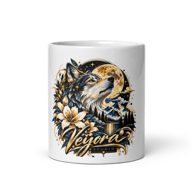 Veyora Moon Wolf Mug