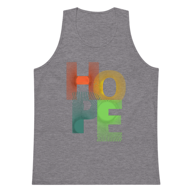 Gradient hope mens tank top