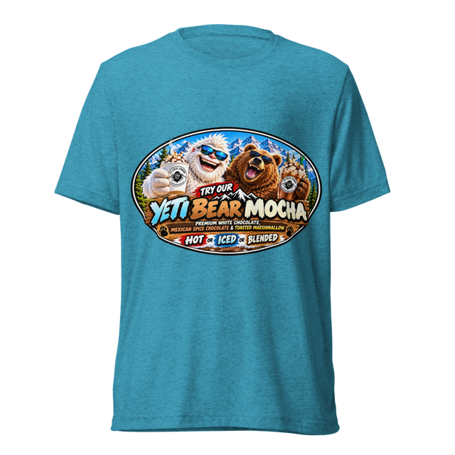 Official Yeti Coffee Gear Unisex Tri-Blend T-Shirt