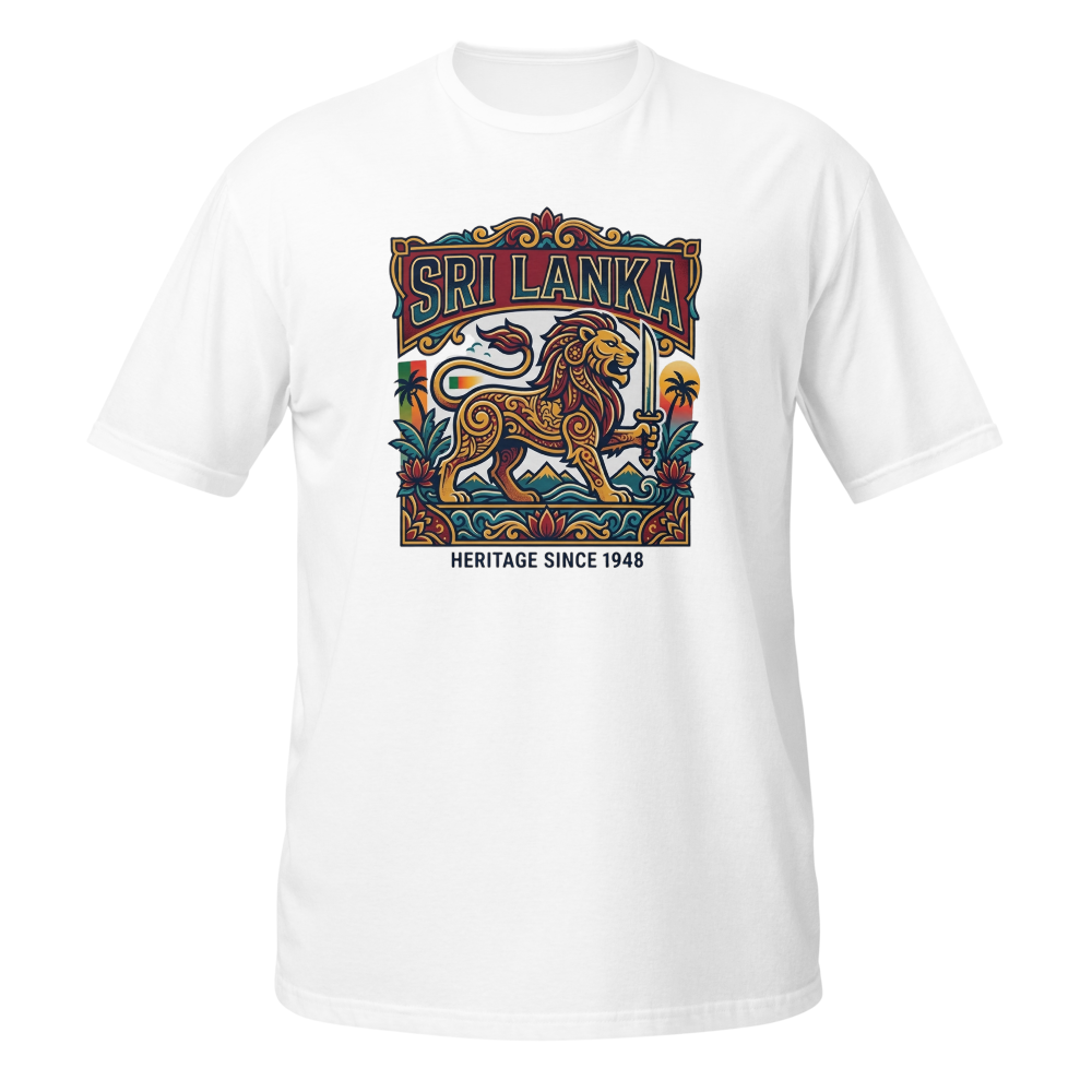 Sri Lankan Pride Lion Graphic Tee - Unisex Soft