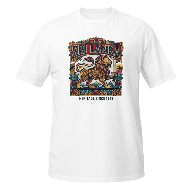 Sri Lankan Pride Lion Graphic Tee - Unisex Soft