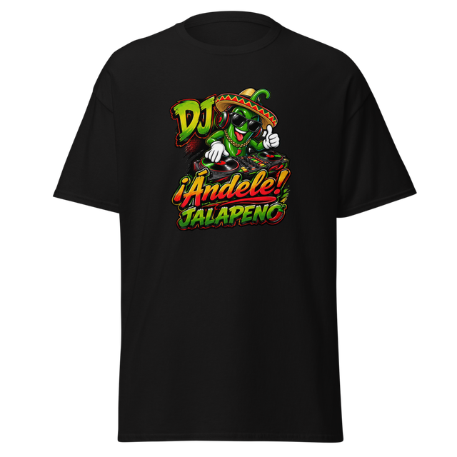 DJ ¡Ándele! Jalapeno Black Shirt