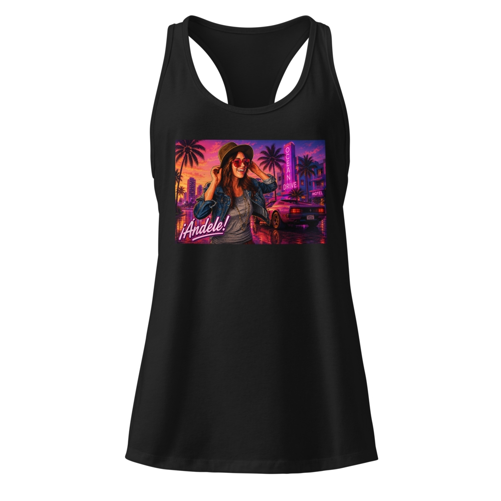 ¡Ándele! Black Female Tank Top