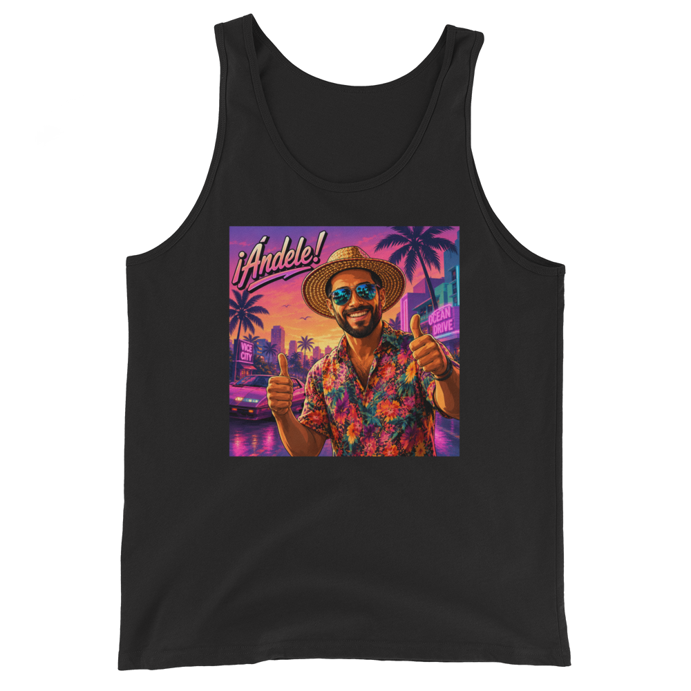 ¡Ándele! Black Tank Top