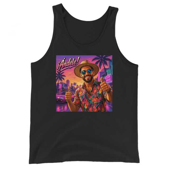 ¡Ándele! Black Tank Top