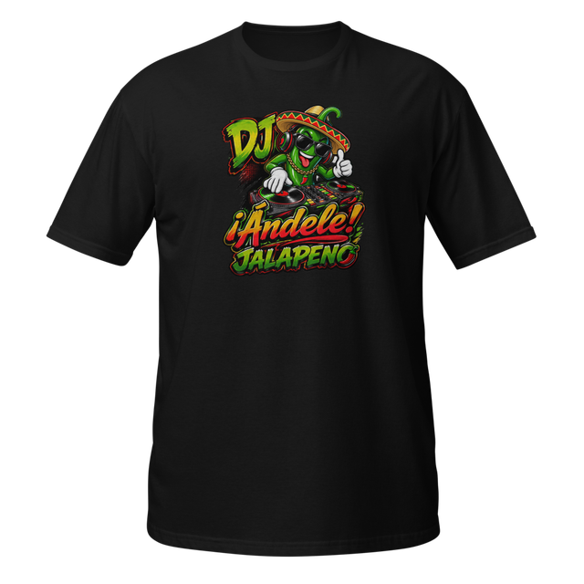 DJ ¡Ándele! Jalapeno Black Shirt