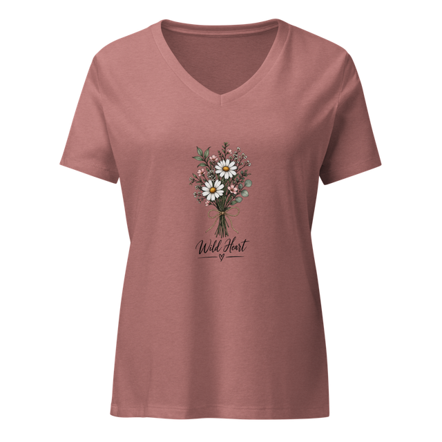 Wild Heart Floral T-Shirt for Women