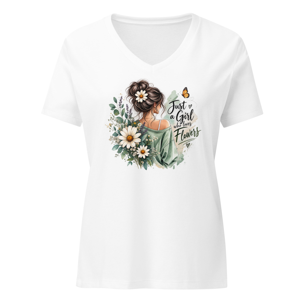 Just a Girl Who Loves Flowers T-Shirt