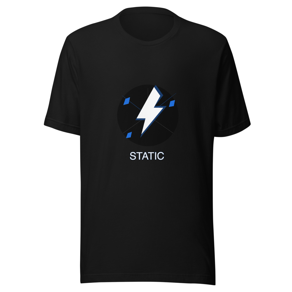Static Charge (Blue) Unisex Staple T-Shirt
