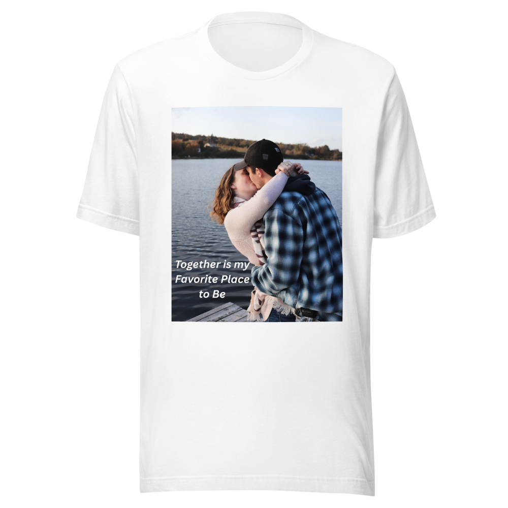 Personalized Romantic Photo Tee for Couples