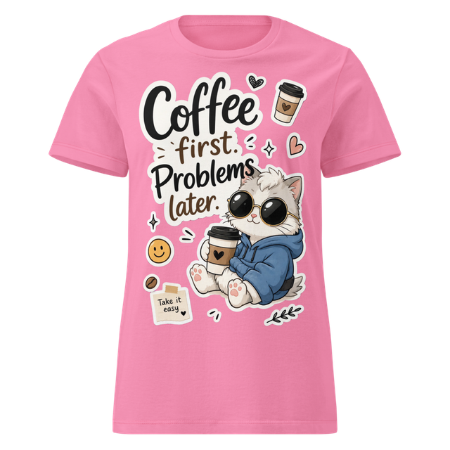 Coffee First Cute Cat Coffee Lover