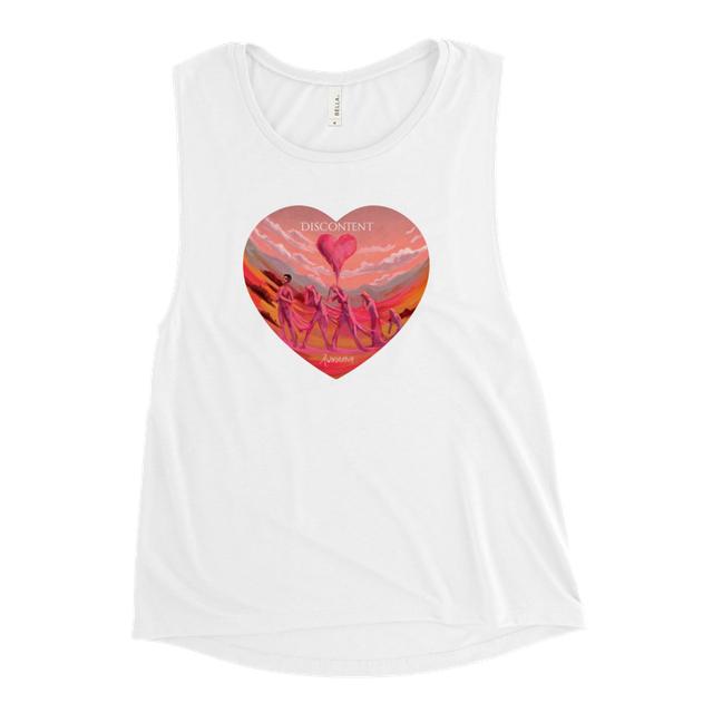 Discontent Heart Graphic Muscle Tank
