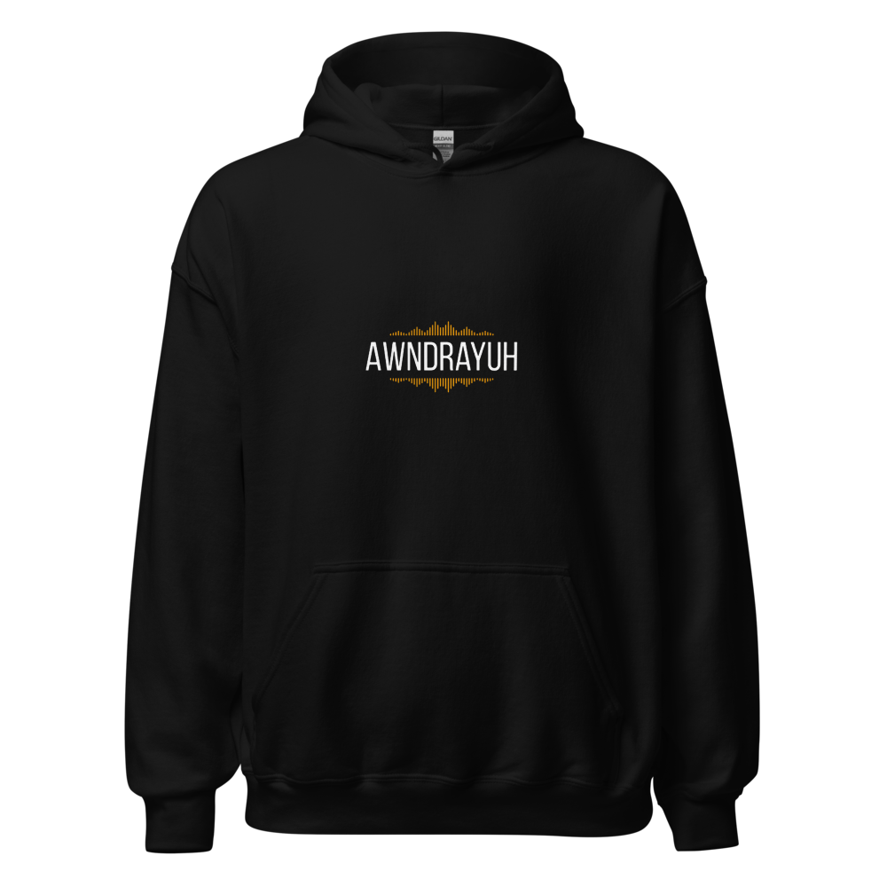 AWNDRAYUH Black Logo Hoodie