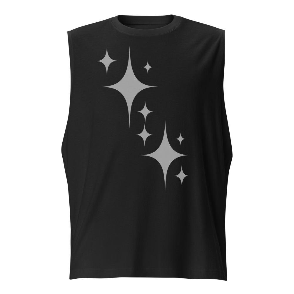 Sparkling Star Graphic Unisex Muscle Shirt