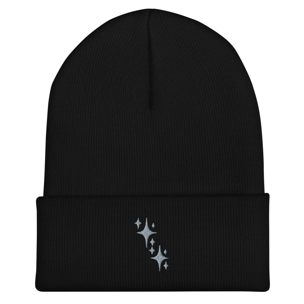 Sparkling Star Cuffed Beanie