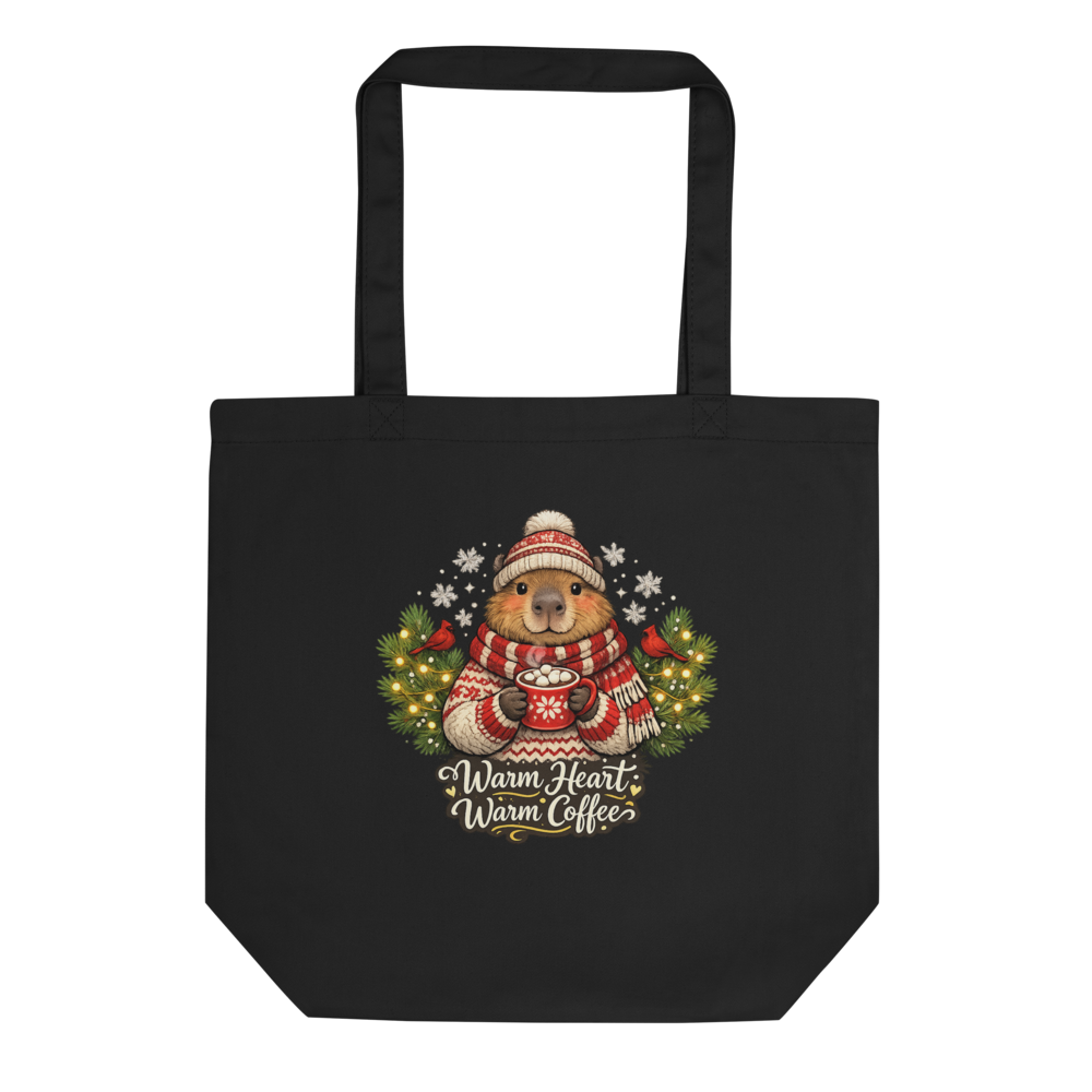 Cozy Capybara Warm Heart Warm Coffee – Cute Winter
