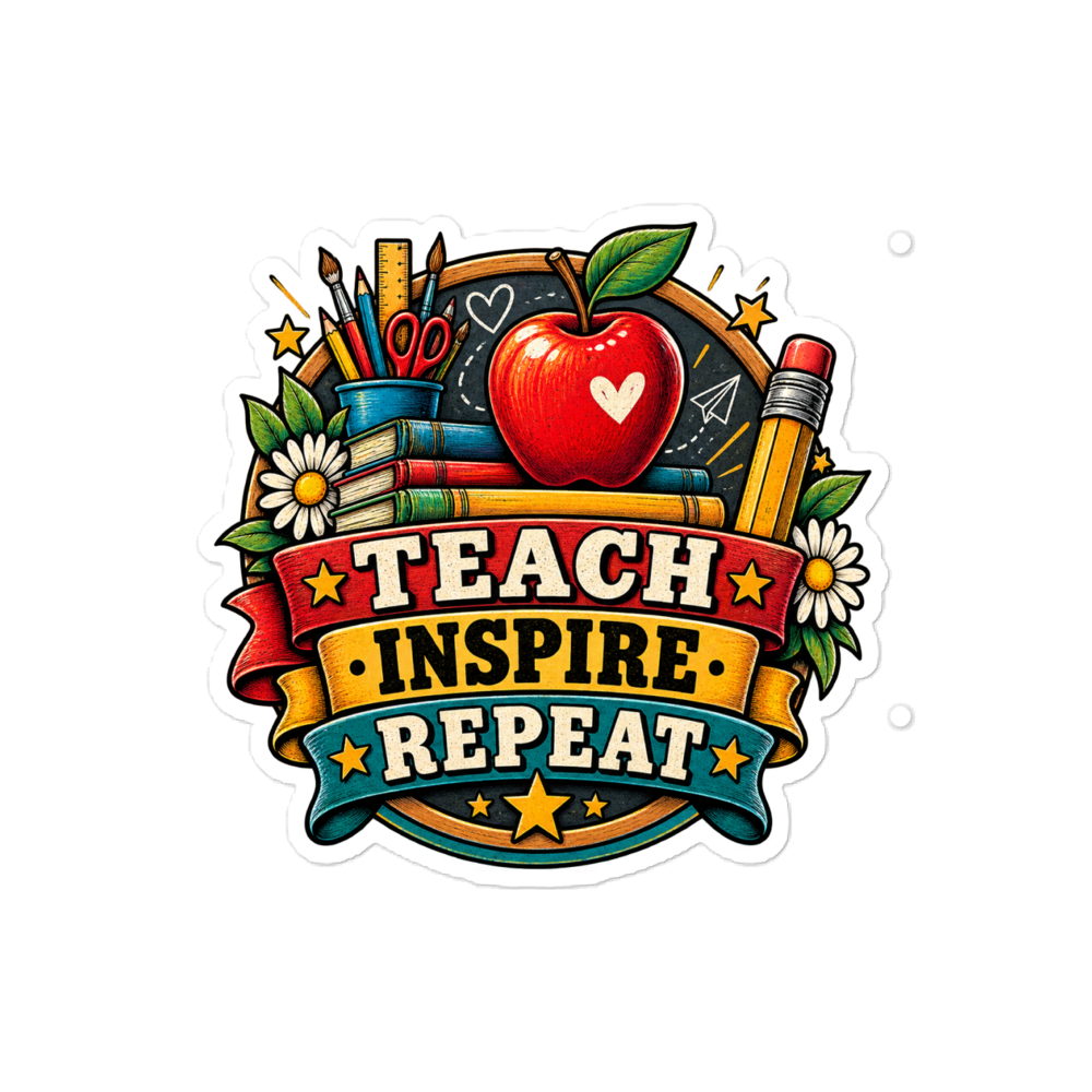 Teach Inspire Repeat Teacher Life