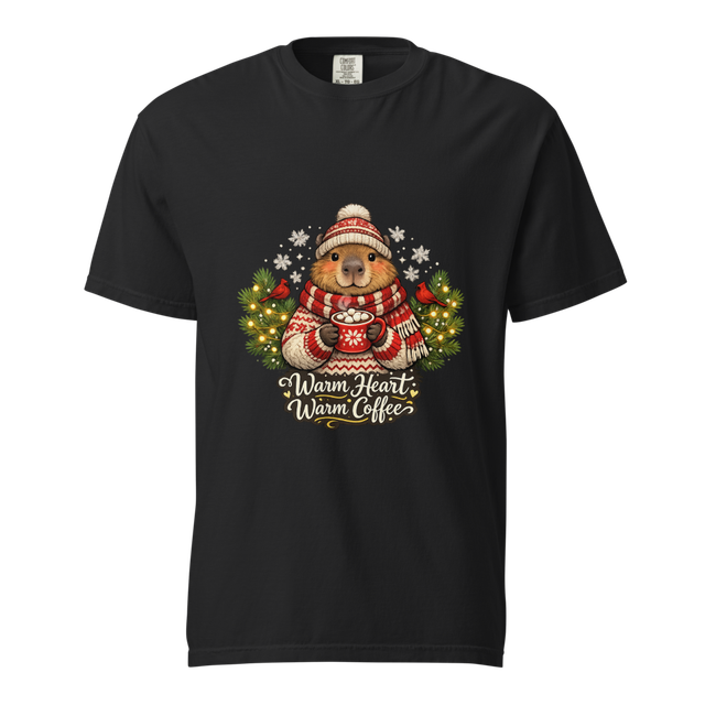 Cozy Capybara Warm Heart Warm Coffee – Cute Winter